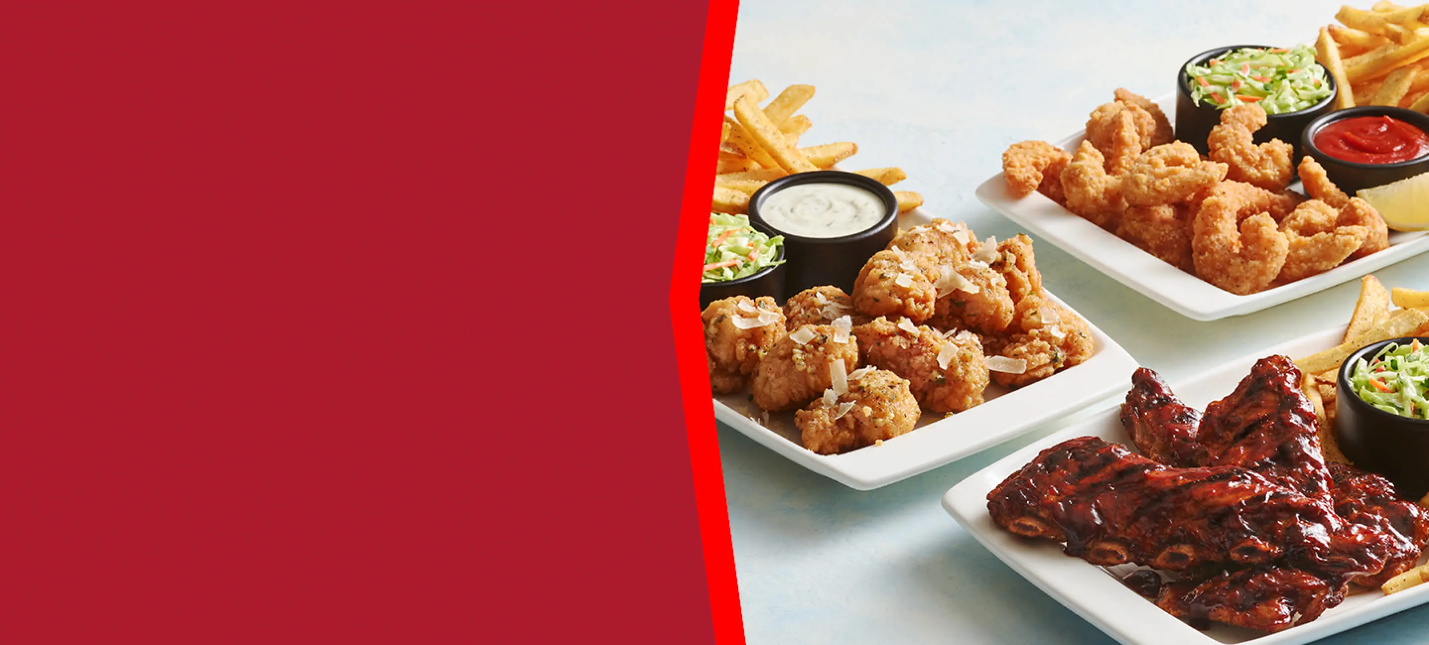 Image of Applebee's® All You Can Eat Boneless Wings, Riblets & Shrimp for $15.99
