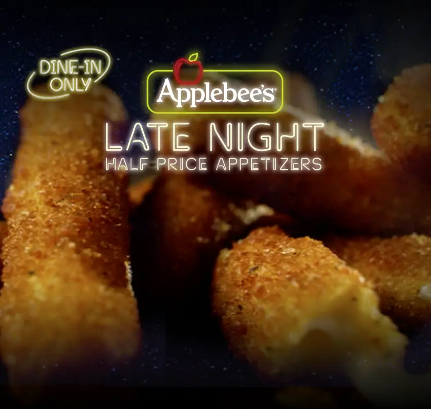 Applebee's Half Price Appetizers - Wings, Mozzarella Sticks & Spinach Dip