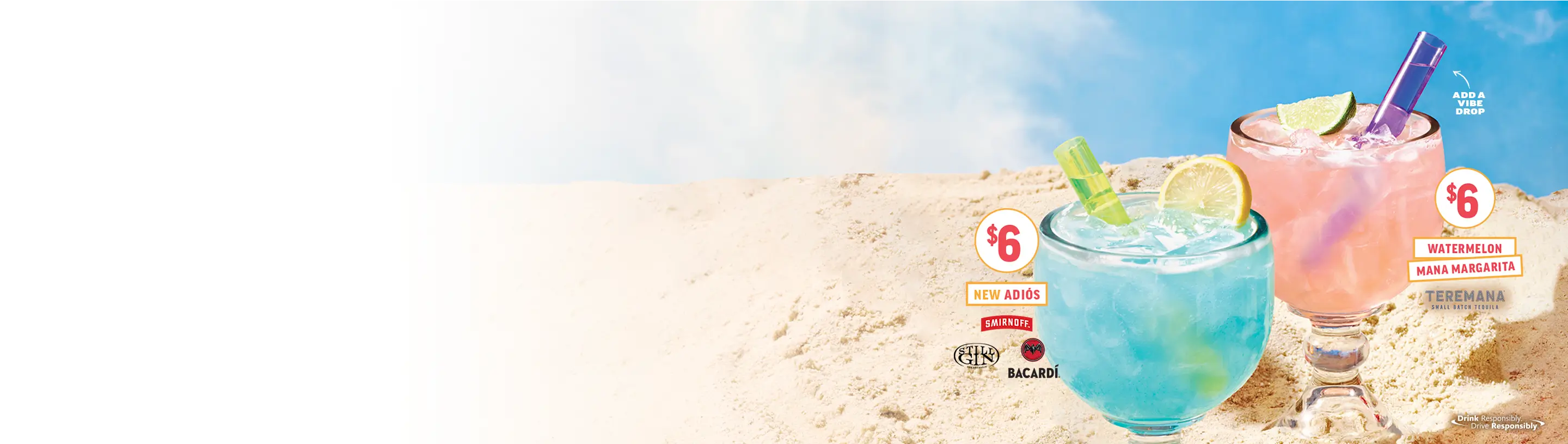 Mucho Break Drink Deals: Adios Drinks + Watermelon Margaritas!