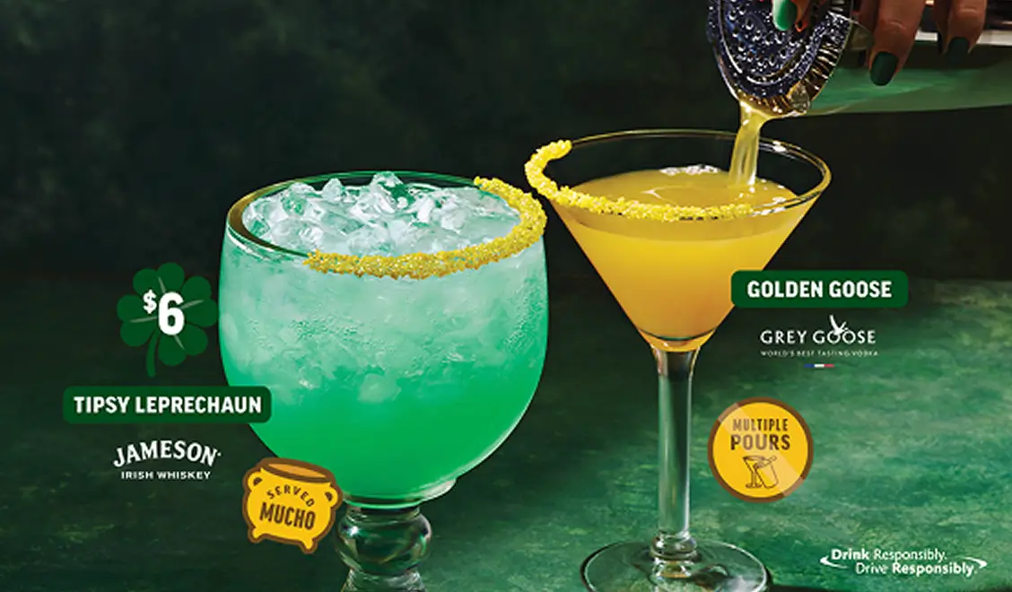 Image of Applebee's Saintly Sips - Tipsy Leprechaun & Golden Goose