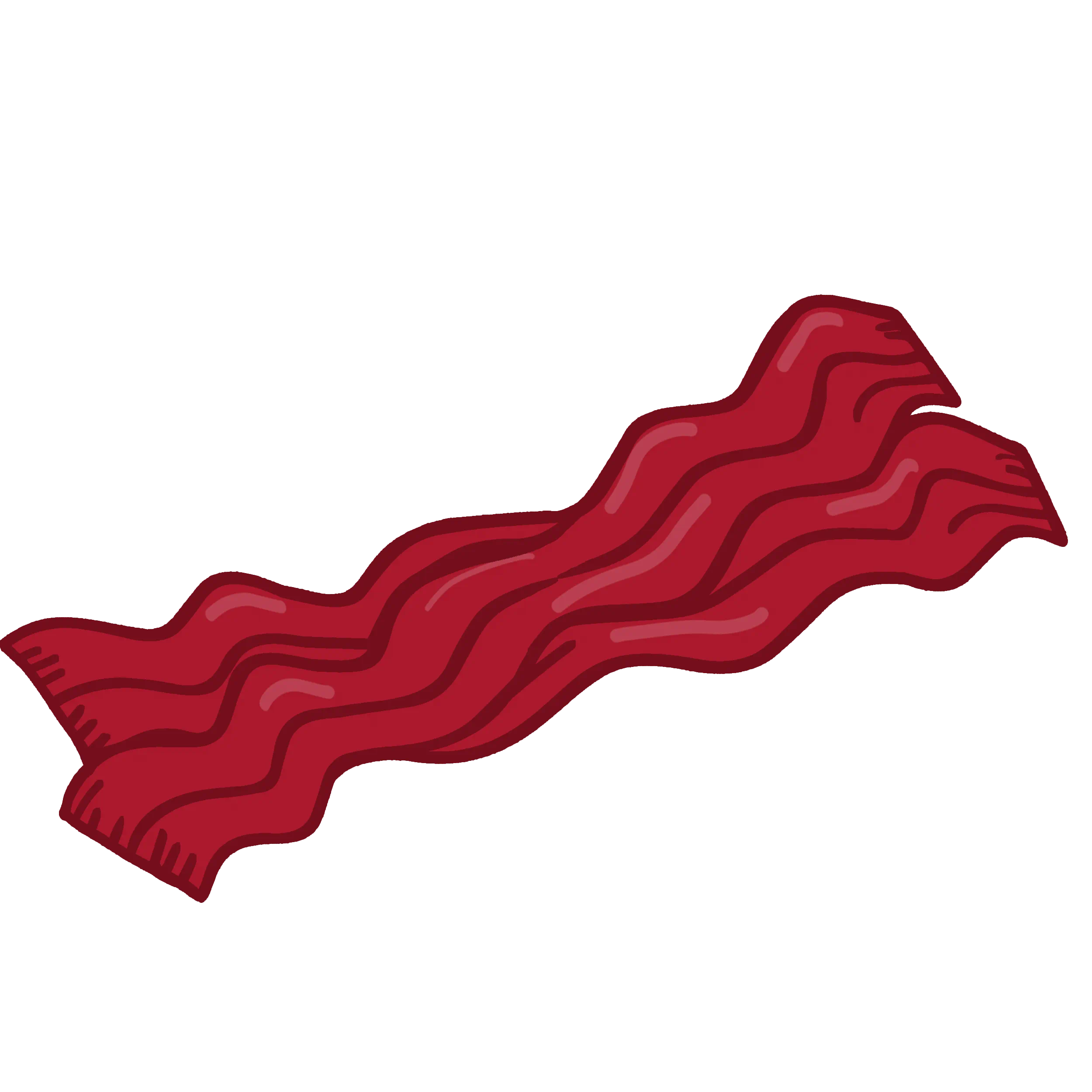 Icon of Two Red Bacon Strips
