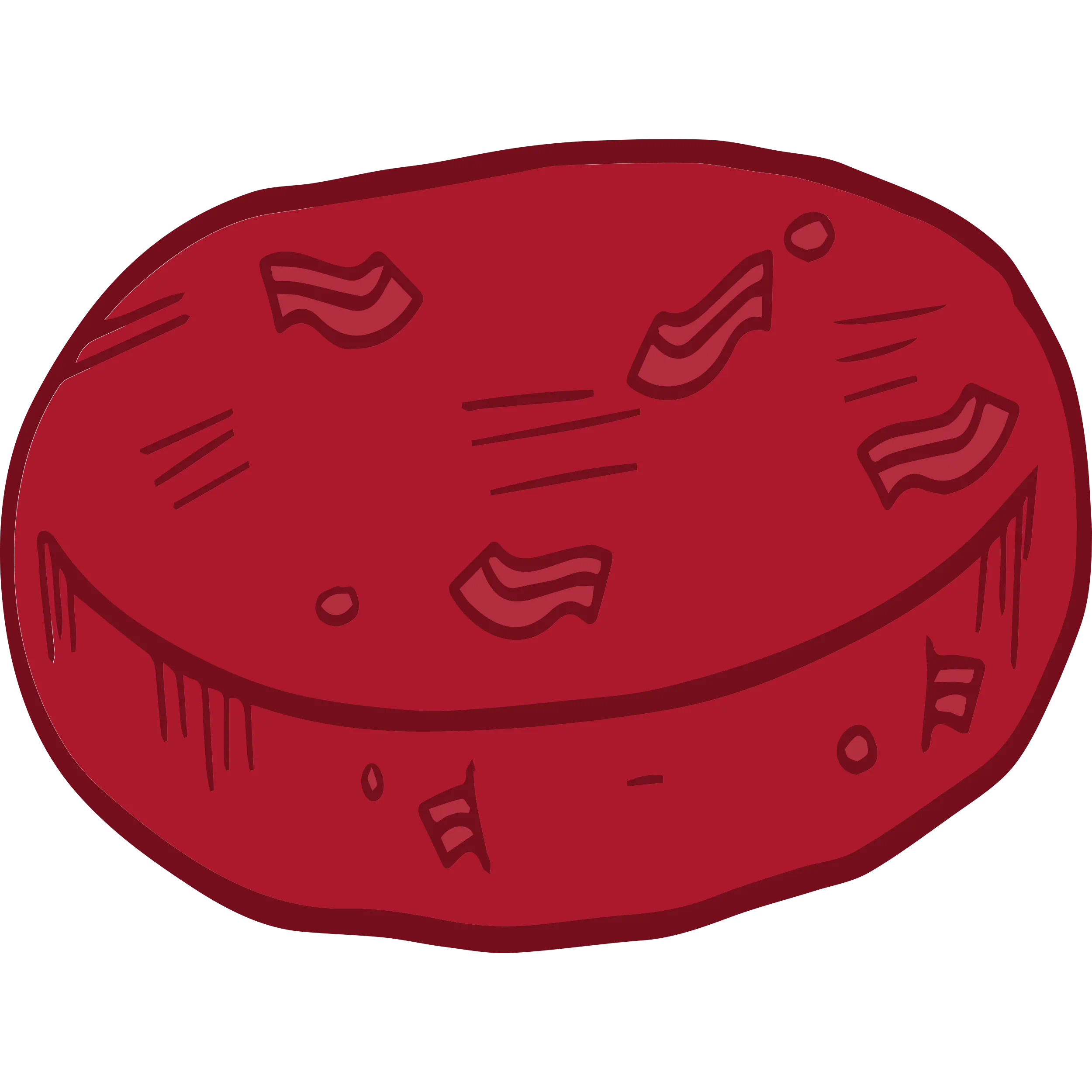 Icon of Red Burger Patty